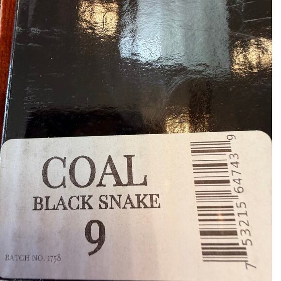 NIB Freebird Women's 9 Black Coal Snakeskin Knee High Leather Boots Designer - Picture 3 of 12